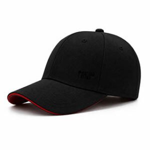 Best Dad By Far Baseball Cap Black Red Trim