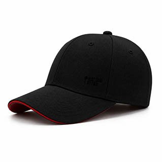 Best Dad By Far Baseball Cap Black Red Trim